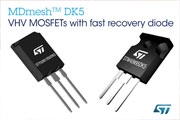意法半导体新款的MDmesh MOSFET内置快速恢复二极管