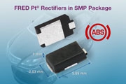 Vishay新款1A和2A FRED Pt超快恢复整流器采用SMP封装，具有更高功率密度和更高效率