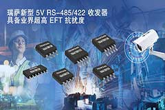 瑞萨电子推出具备业界超高EFT抗扰度的5V RS－485/422收发器产品家族