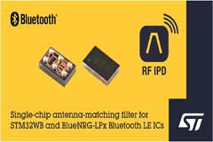 ST推出单片天线匹配IC，配合Bluetooth LE SoC和STM32无线MCU，让射频设计变得更轻松、快捷